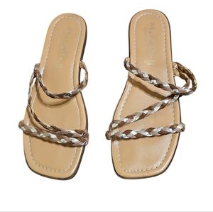 Mariella Braided Strap Tan Sandals